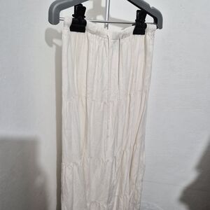 Sincerely Jules Cream Tiered Maxi Skirt